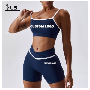 SC9271 aktívnői jóga fitnesz edzés jóga rövid szett sport melltartónők zökkenőmentes jóganadrágnadrág szett