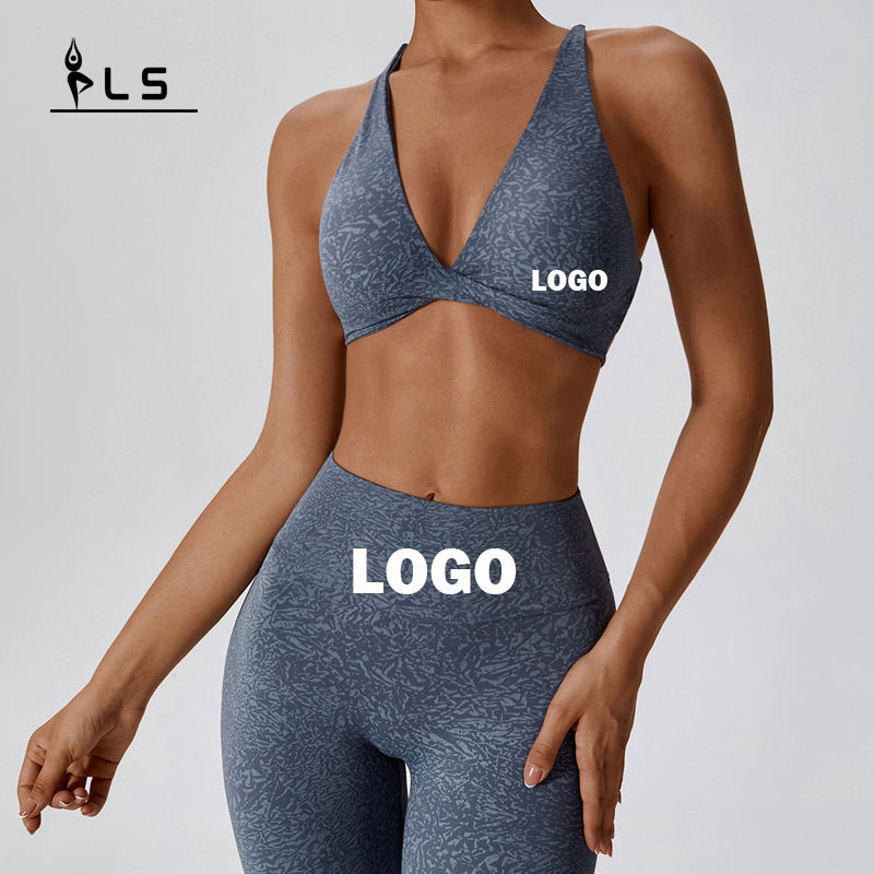 SC1054 jógakészlet fitnesznő 2024 Sport melltartó és Leggingsnyomtatási fitnesz jóga viselet tornateremnői készlet
