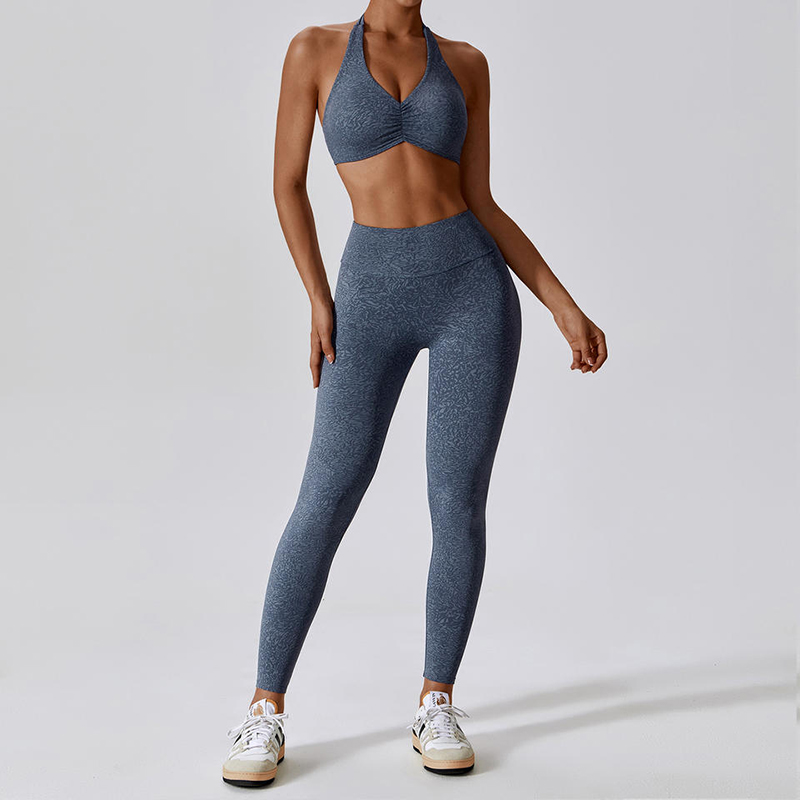 SC1054 jógakészlet fitnesznő 2024 Sport melltartó és Leggingsnyomtatási fitnesz jóga viselet tornateremnői készlet