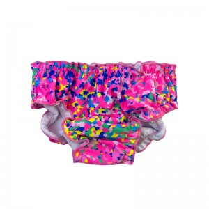 Baba pelenkáknyomtatott virágos redők kényelmes abszorbens olyan aranyos fényes rózsa rózsaszín